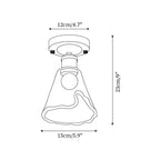 Nalia Amber Glass Ceiling Light — product view 5