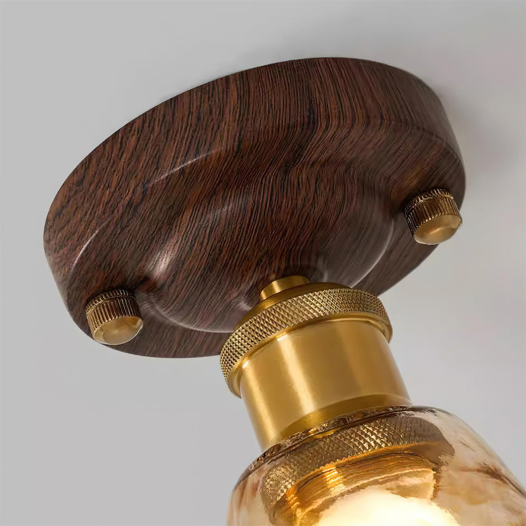 Nalia Amber Glass Ceiling Light — product view 23