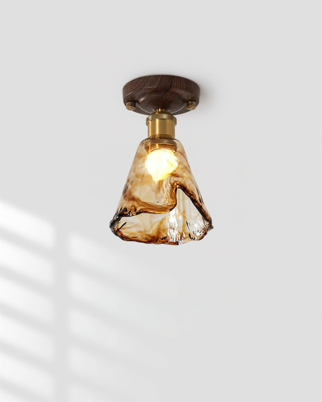 Nalia Amber Glass Ceiling Light — product view 21