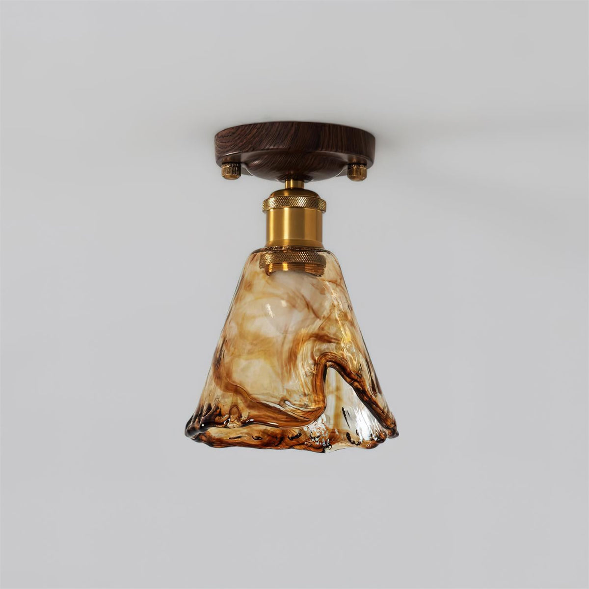 Nalia Amber Glass Ceiling Light — product view 22