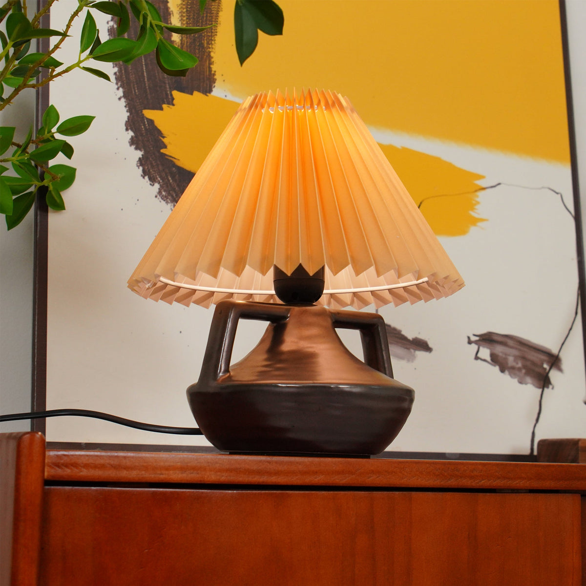 Navia Pleated Metal Table Lamp — product view 12