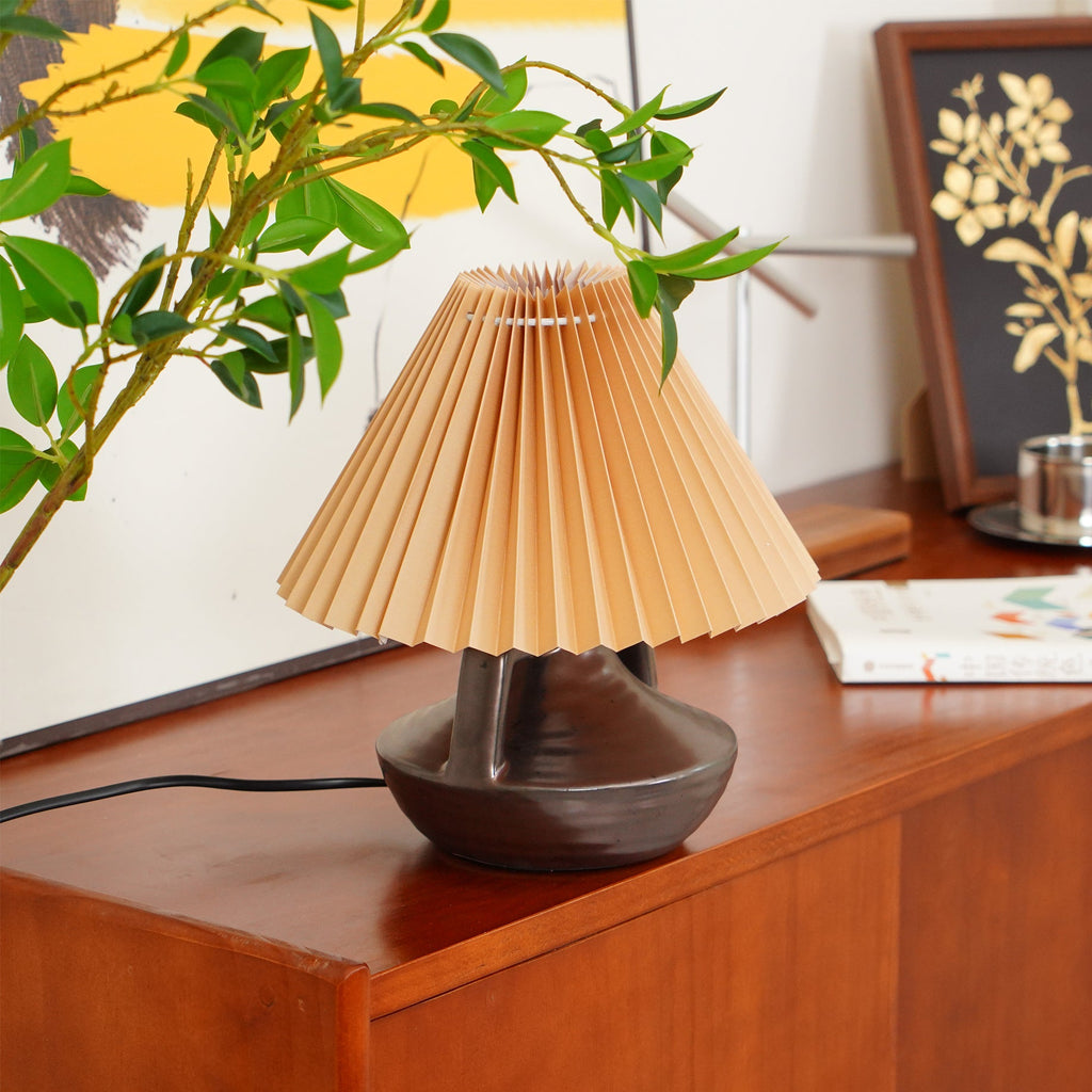Navia Pleated Metal Table Lamp — product view 14