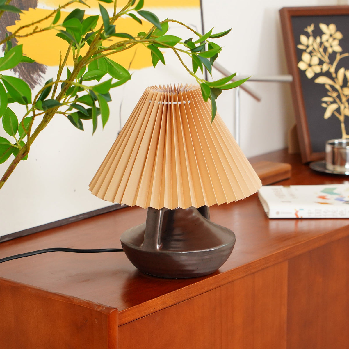 Navia Pleated Metal Table Lamp — product view 14