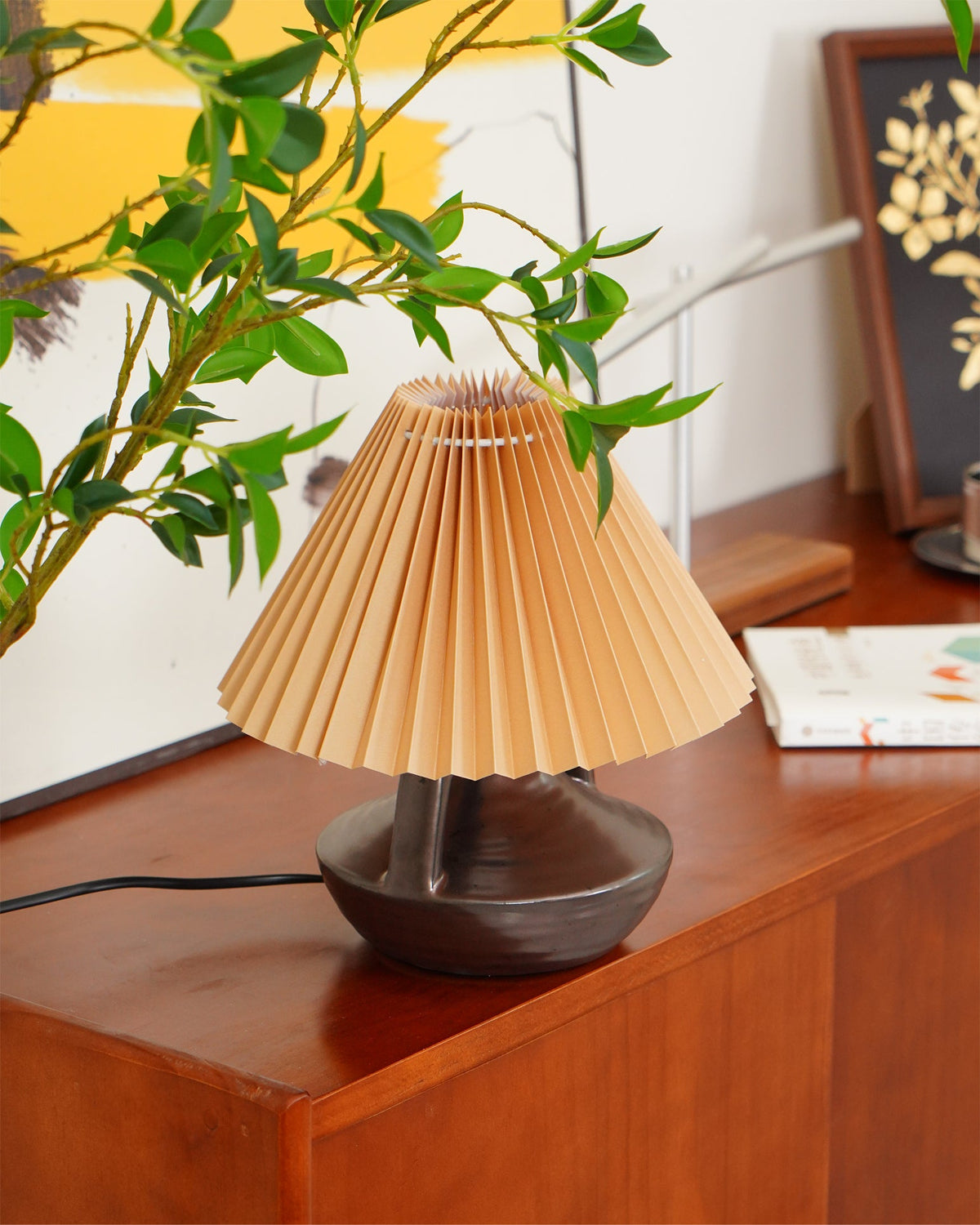 Navia Pleated Metal Table Lamp — product view 15
