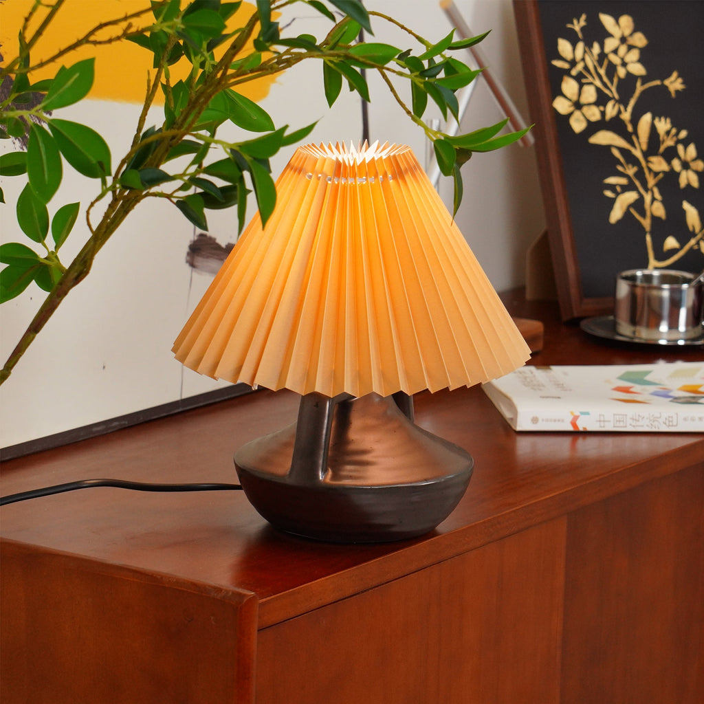 Navia Pleated Metal Table Lamp — product view 10
