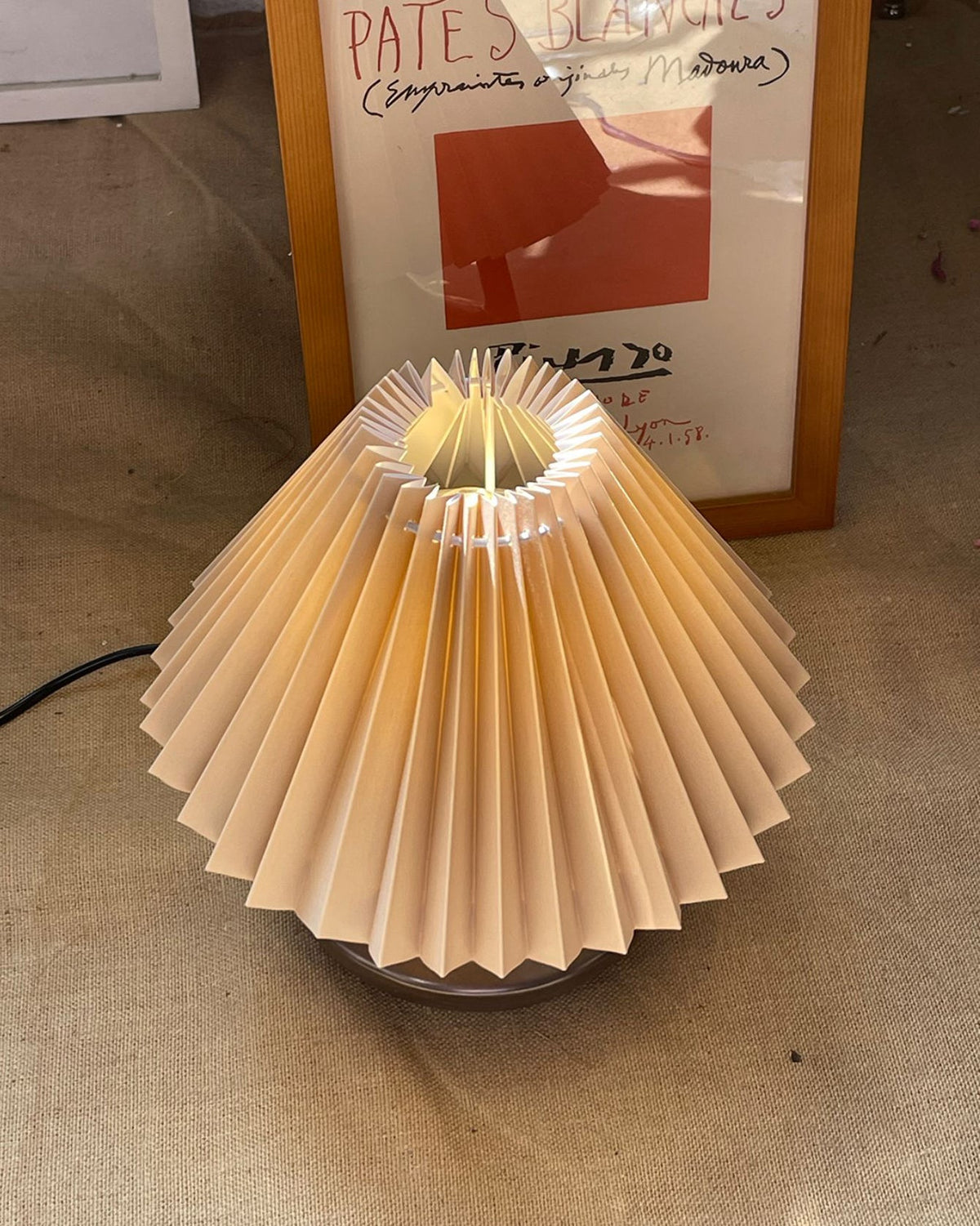 Navia Pleated Metal Table Lamp — product view 8