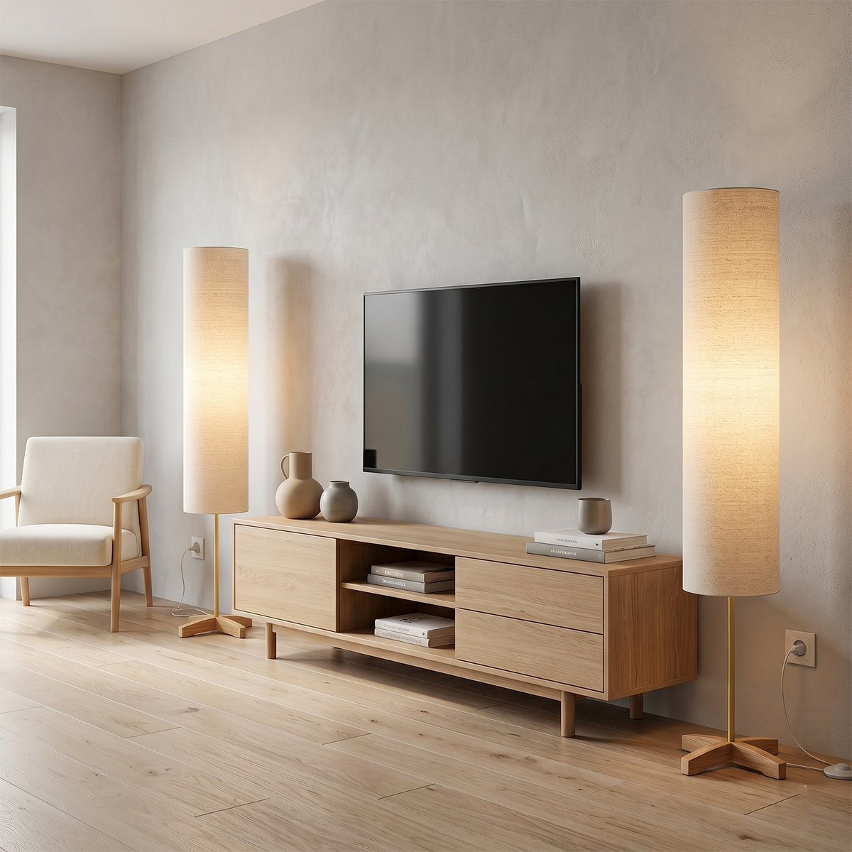 Nomi Wood Floor Lamp — product view 14
