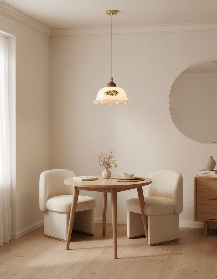 Nonna Floral Glass Pendant Lamp — product view 11