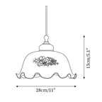 Nonna Floral Glass Pendant Lamp — product view 5