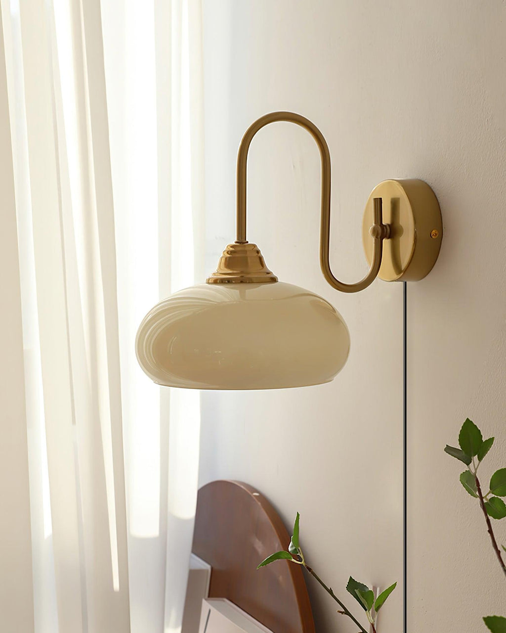 Nova Brass Plug In Wall Light — product view 12