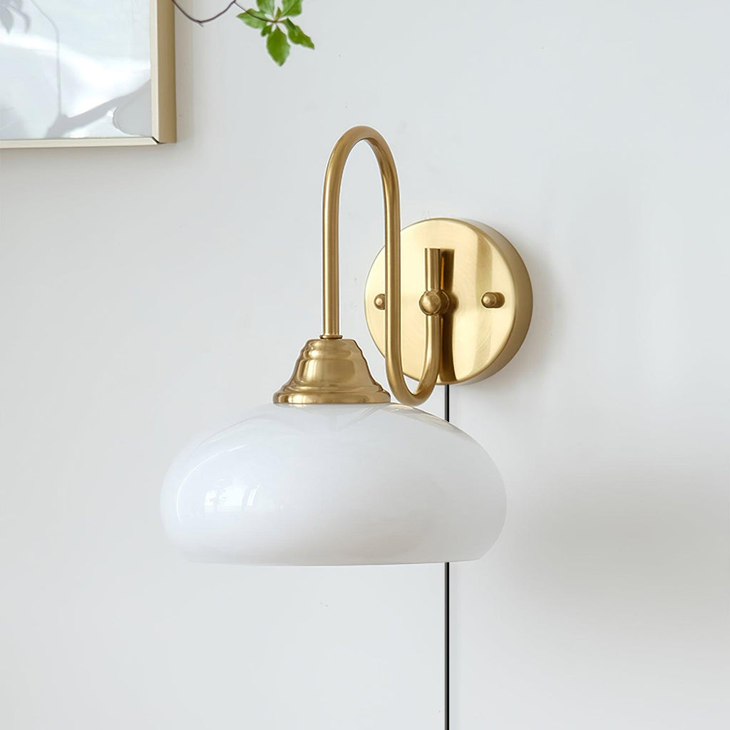 Nova Brass Plug In Wall Light — product view 2