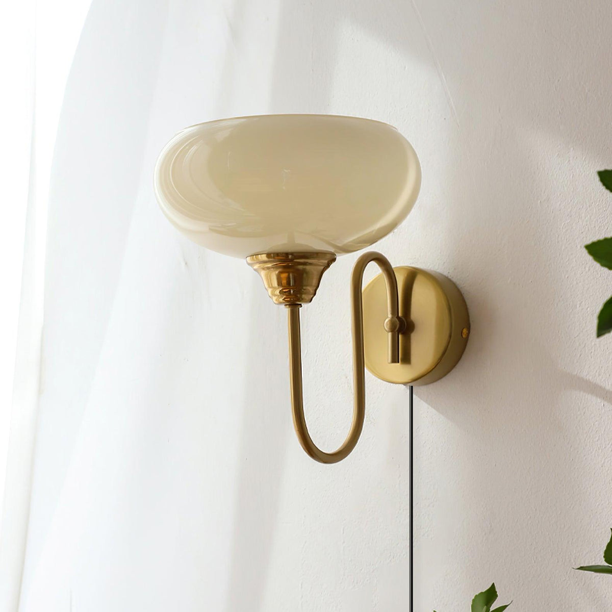 Nova Brass Plug In Wall Light — product view 7