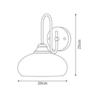 Nova Glass Wall Light — product view 5