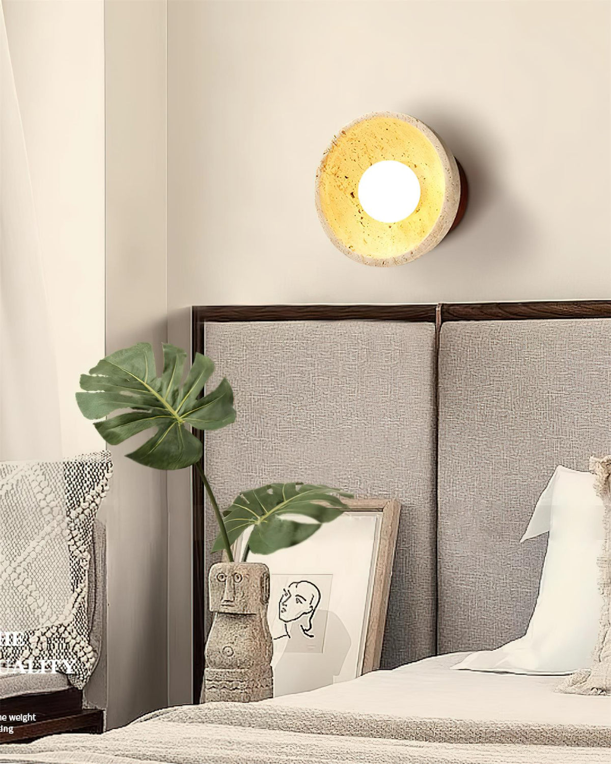 Ollina Travertine Wall Lamp — product view 3