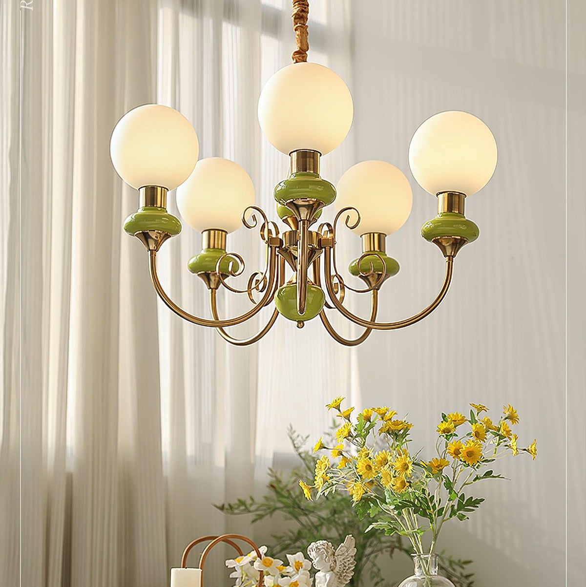 Onyx Glass Chandelier — product view 2