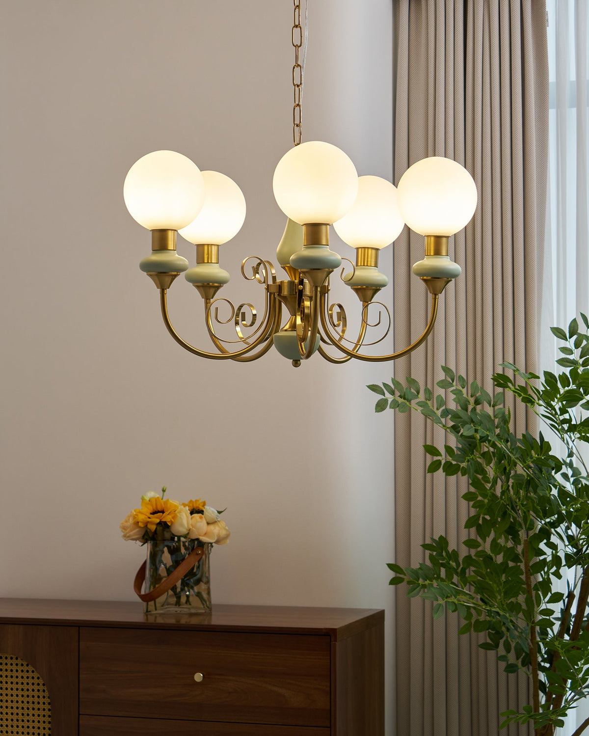 Onyx Glass Chandelier — product view 49