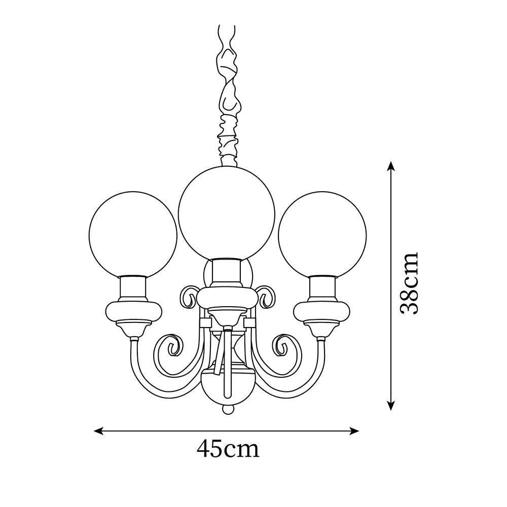 Onyx Glass Chandelier — product view 5