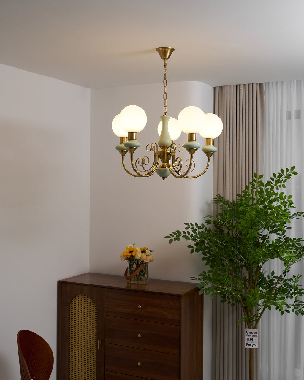 Onyx Glass Chandelier — product view 54