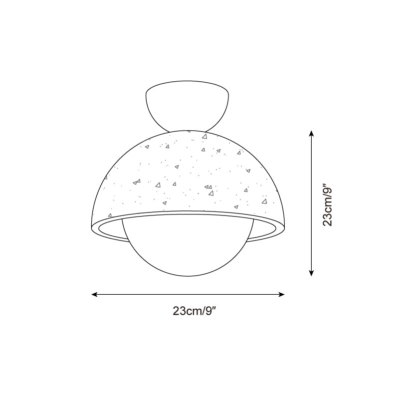 Orella Travertine Ceiling Lamp — product view 6