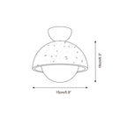 Orella Travertine Ceiling Lamp — product view 5