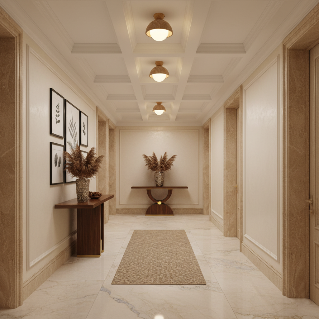 Orella Travertine Ceiling Lamp — product view 9