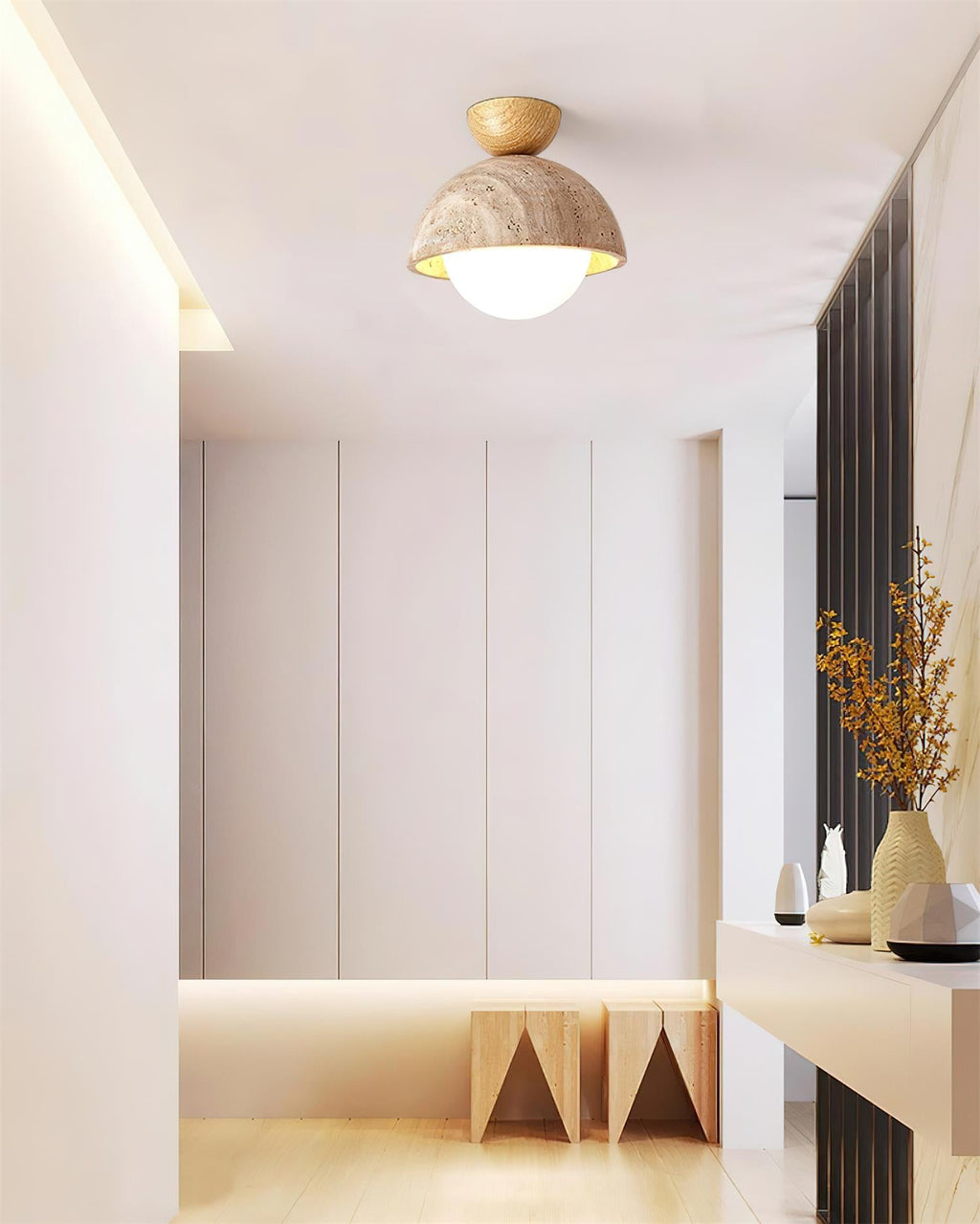 Orella Travertine Ceiling Lamp — product view 18