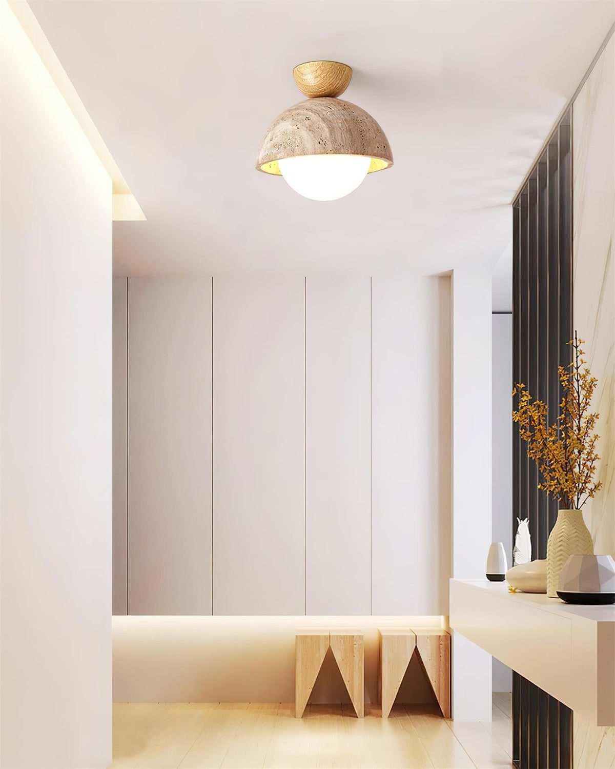 Orella Travertine Ceiling Lamp — product view 18