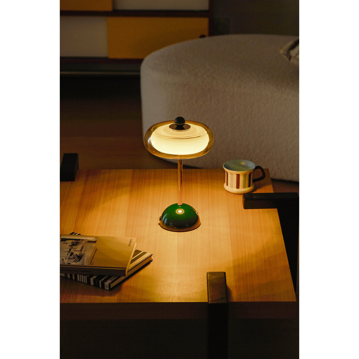 Orvella Rechargeable Glass Table Lamp