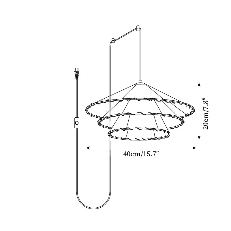 Panya Plug In Metal Pendant Lamp — product view 5