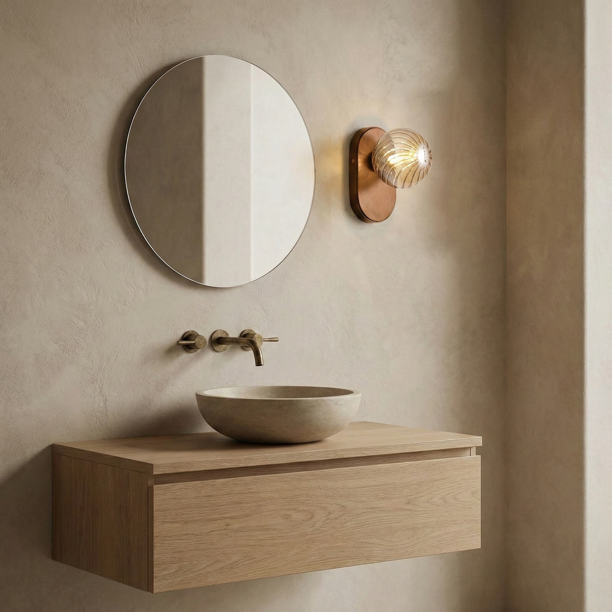 Paola Orb Glass Wall Lamp — product view 9