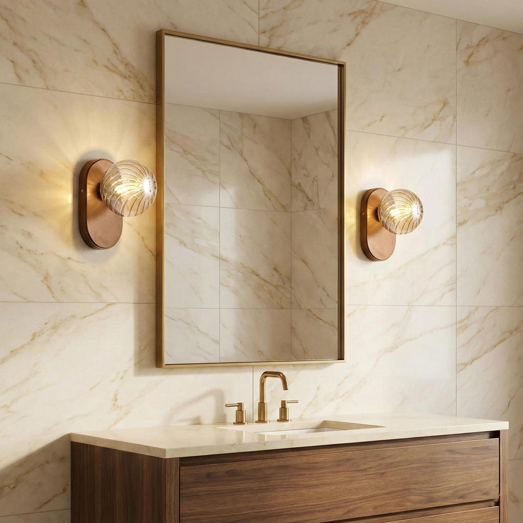 Paola Orb Glass Wall Lamp — product view 6