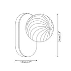 Paola Orb Glass Wall Lamp — product view 5