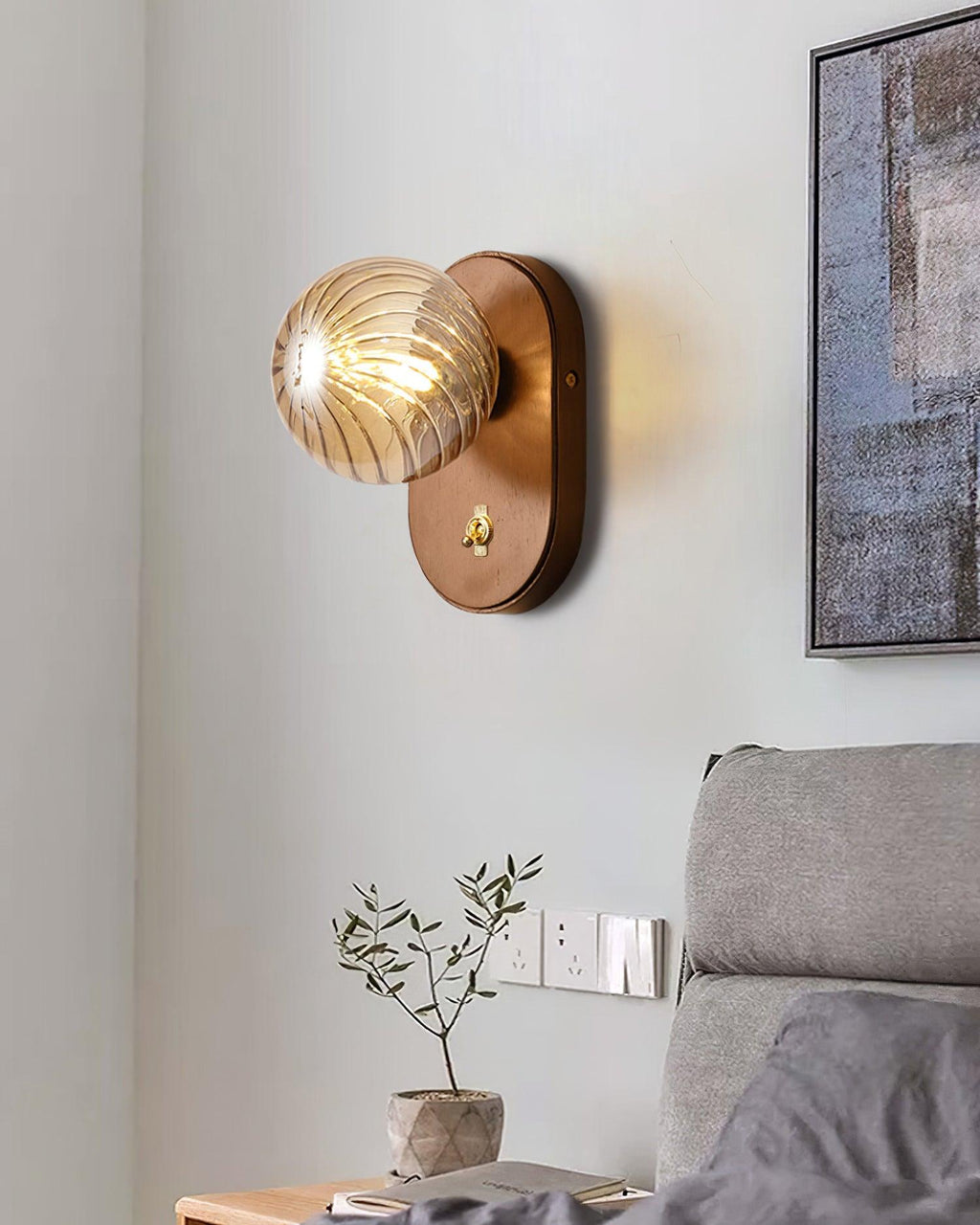 Paola Orb Glass Wall Lamp — product view 14