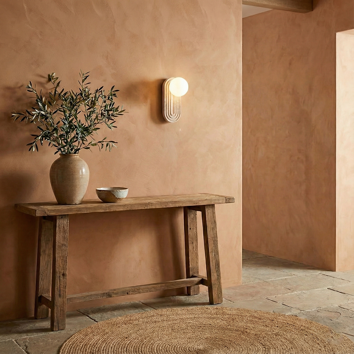 Pearla Travertine Wall Lamp — product view 11