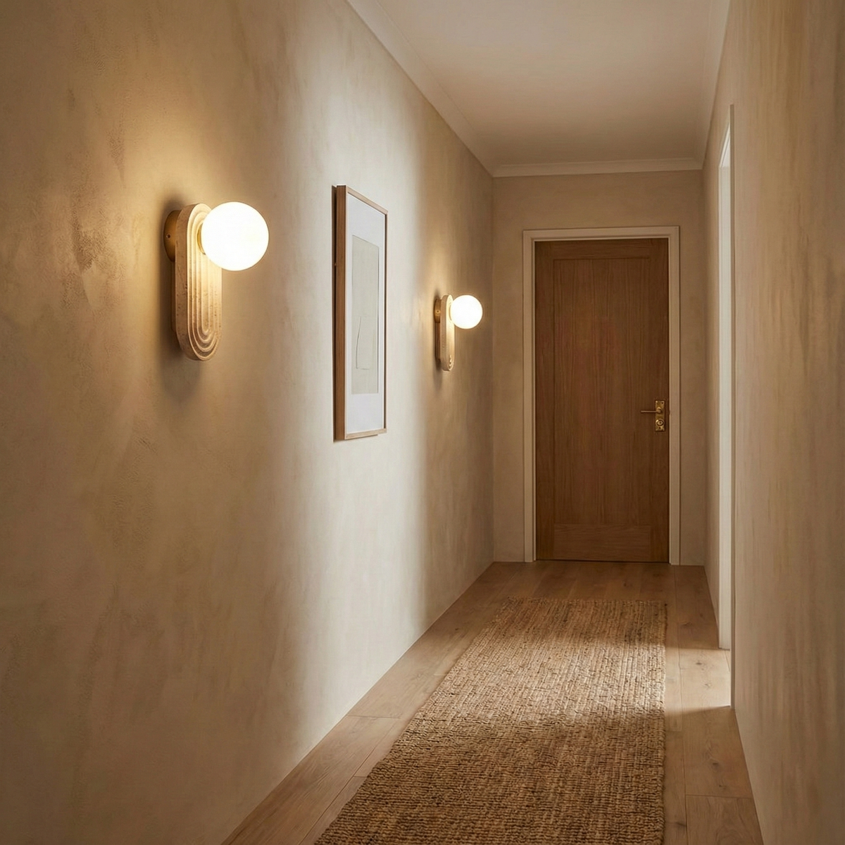 Pearla Travertine Wall Lamp — product view 9