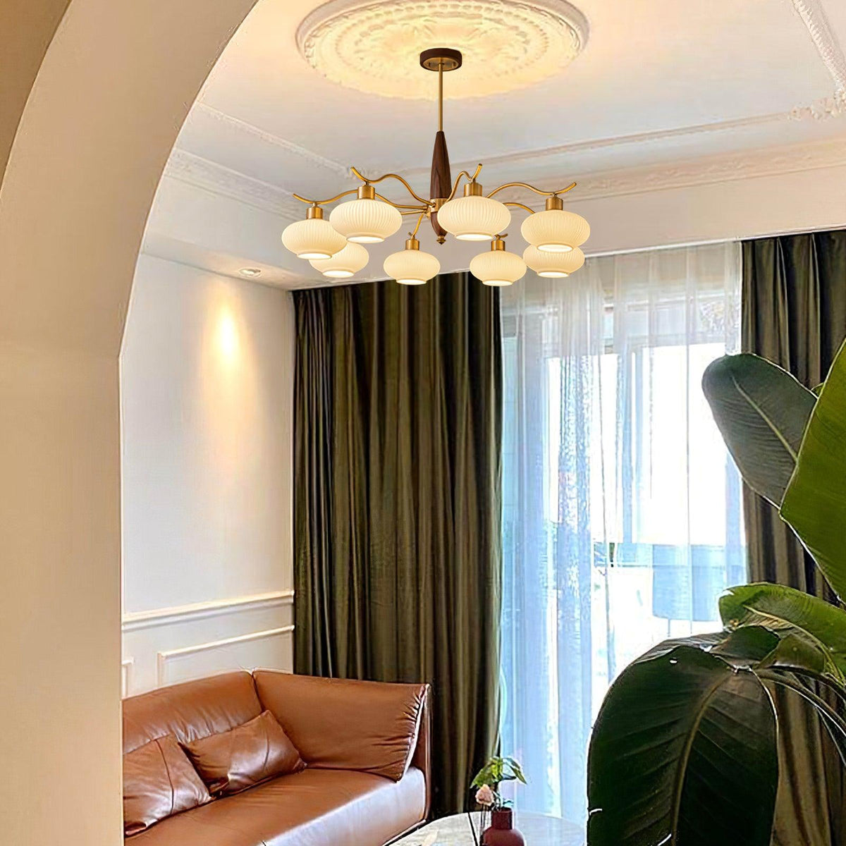 Penton Glass Chandelier — product view 3