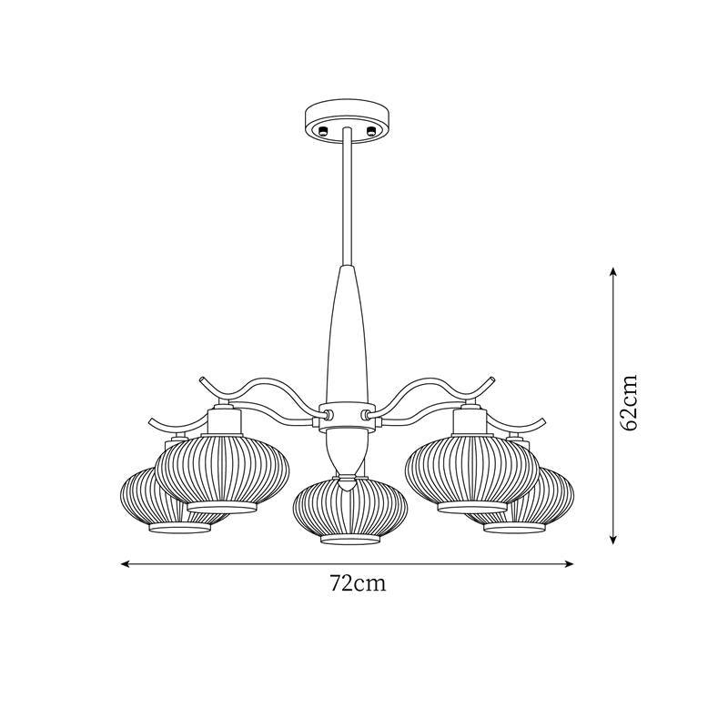 Penton Glass Chandelier — product view 5