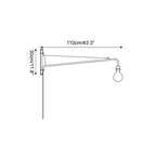 Swing Arm Metal Wall Lamp — product view 5