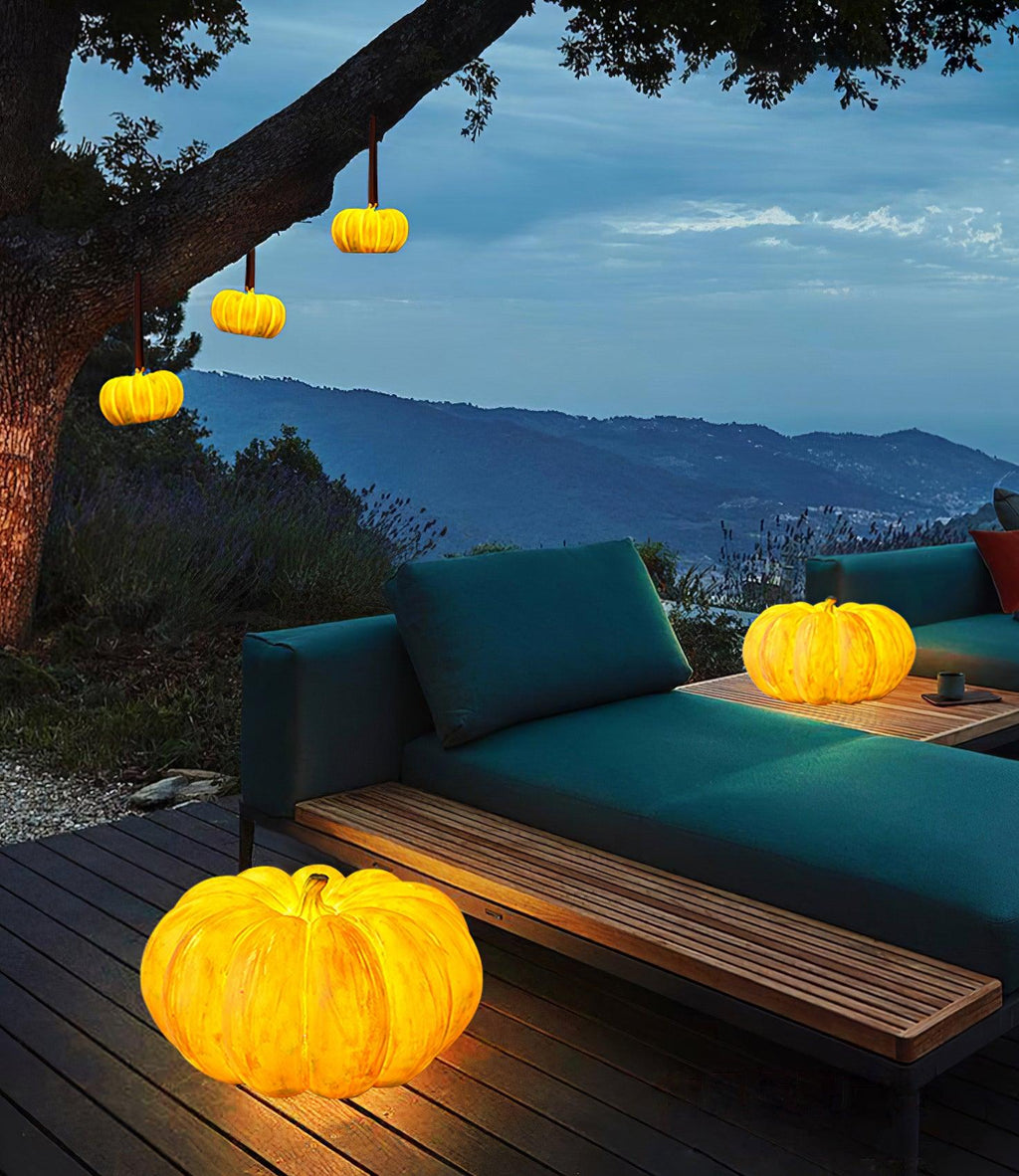 Pumpkin Metal Table Lamp — product view 36