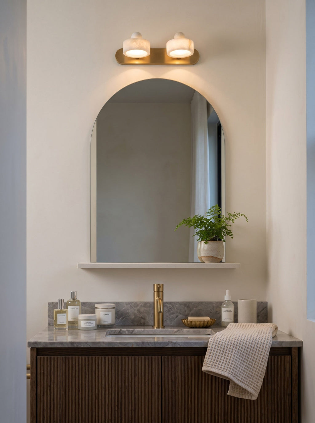 Tavros Alabaster Wall Sconce — product view 3