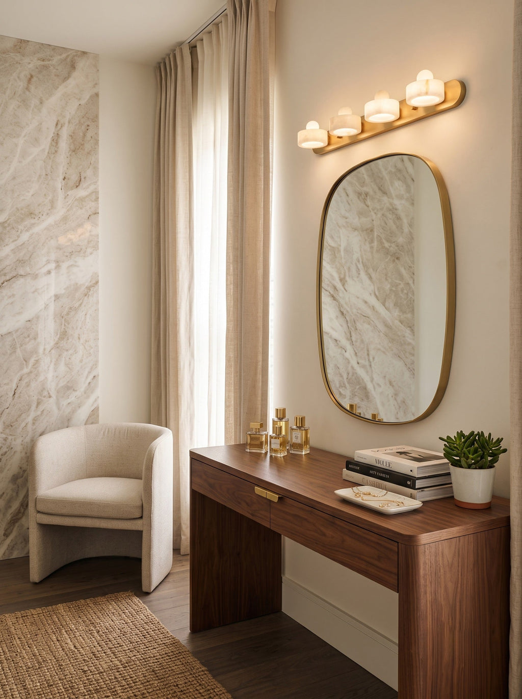 Tavros Alabaster Wall Sconce — product view 4