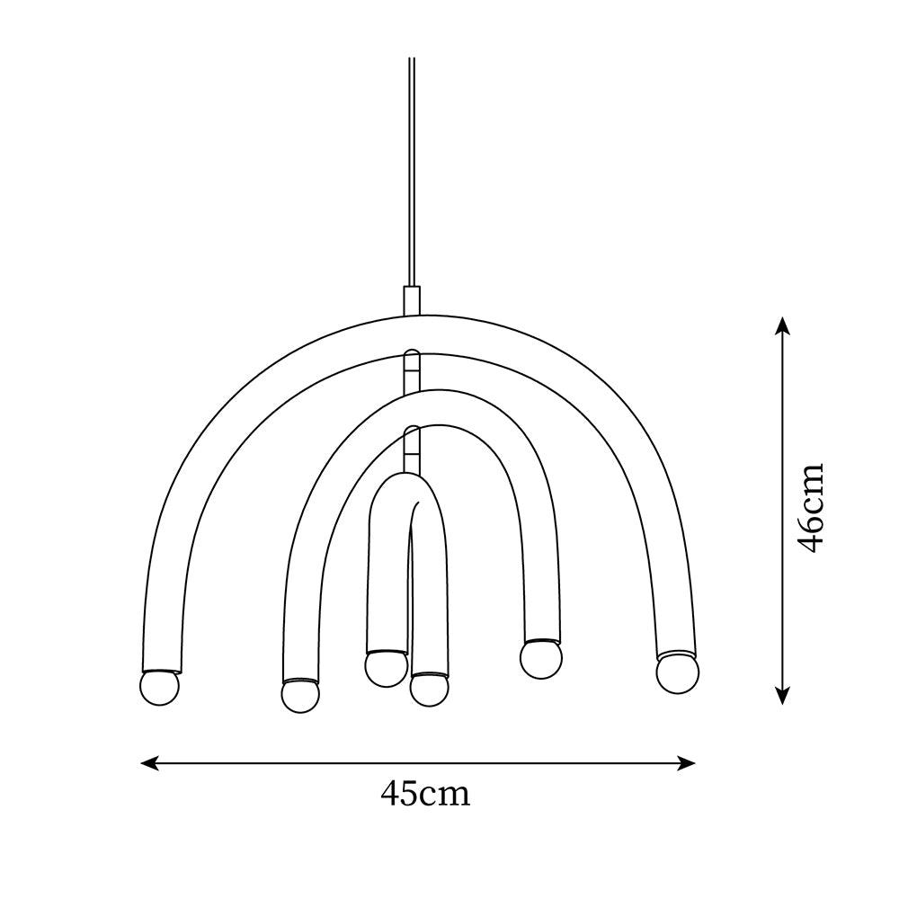 Rainbow Metal Pendant Lamp — product view 5
