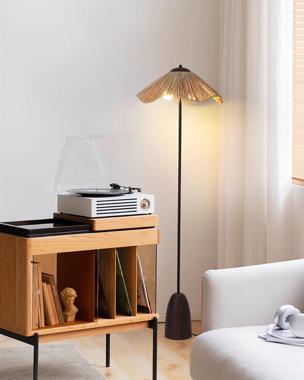 Rania Wood Floor Lamp — product view 4