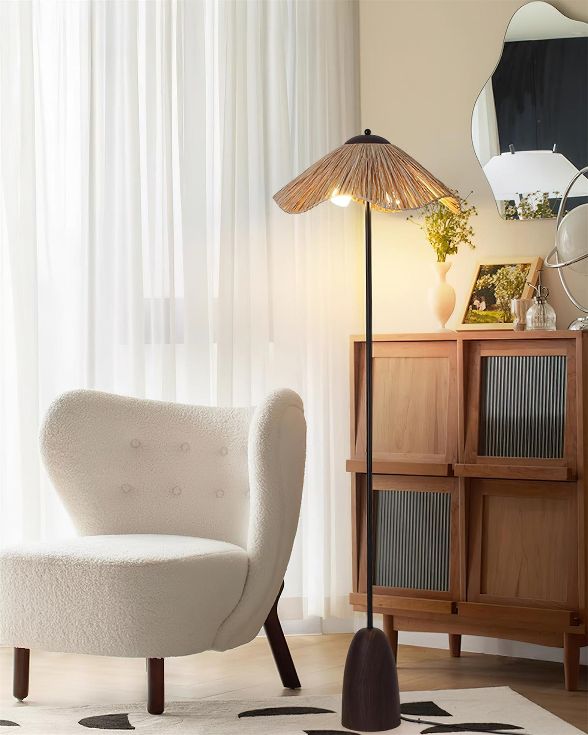 Rania Wood Floor Lamp — product view 12