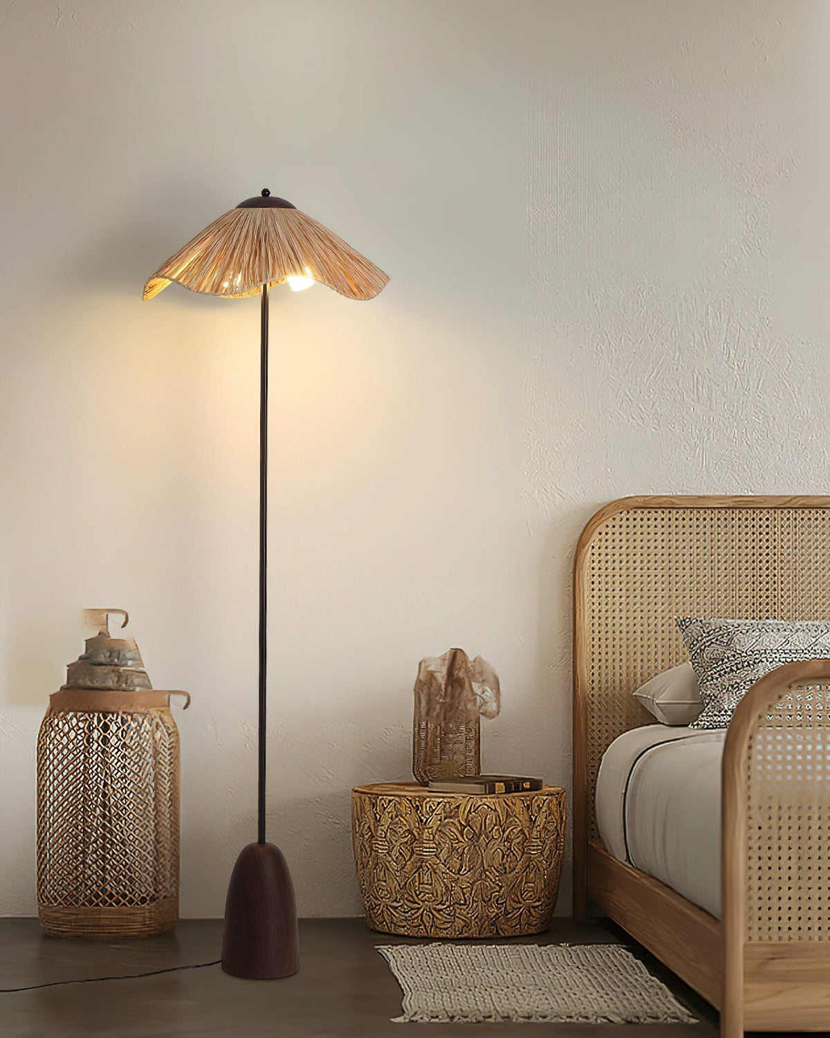 Rania Wood Floor Lamp — product view 3