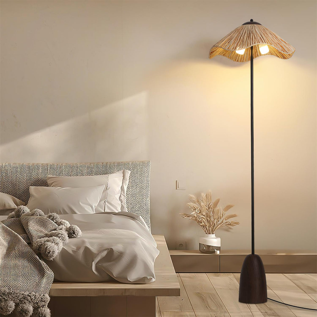 Rania Wood Floor Lamp — product view 7