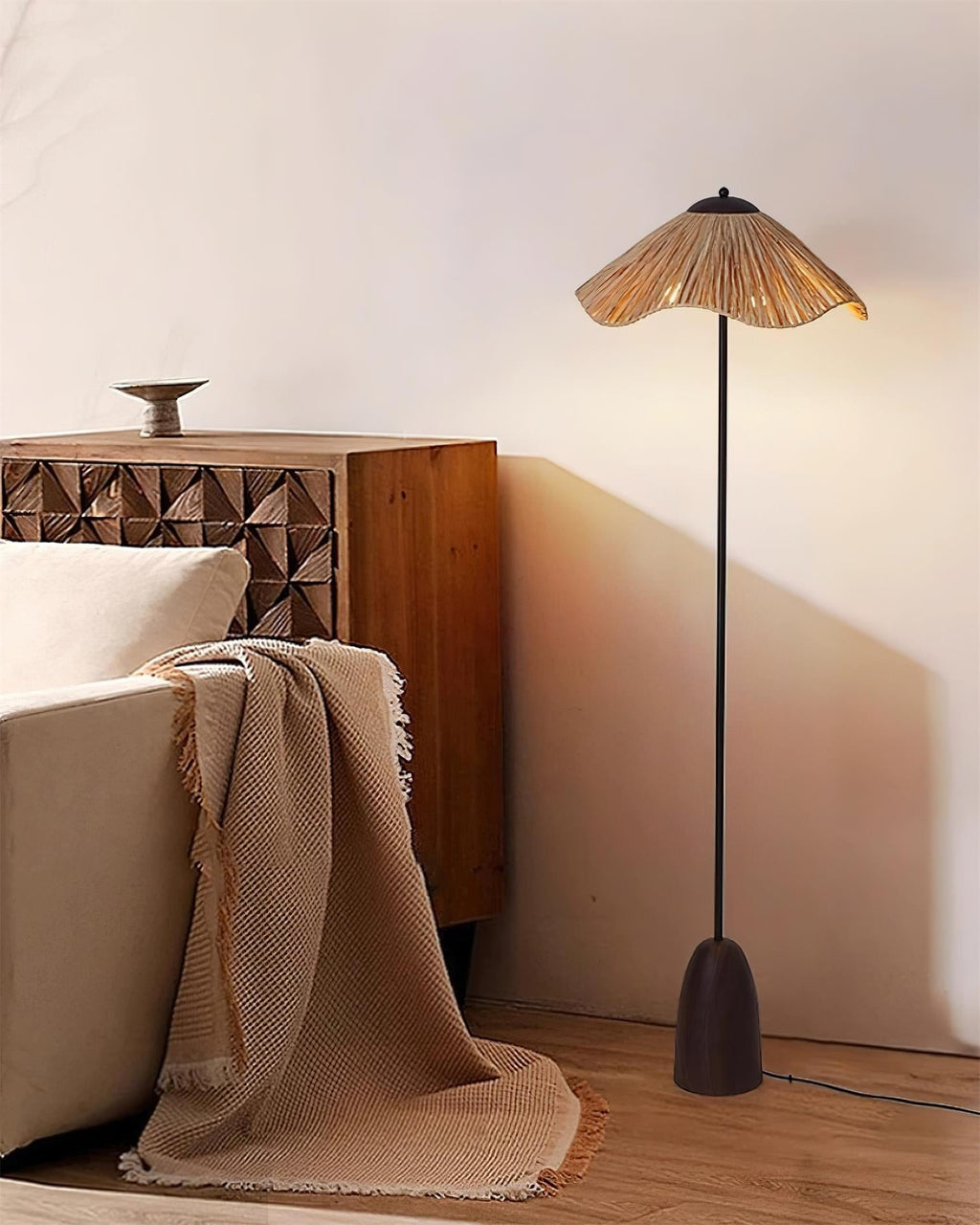 Rania Wood Floor Lamp — product view 8