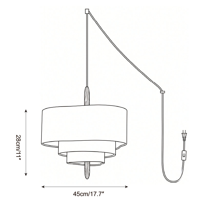 Raphia Plug In Pendant Light — product view 5