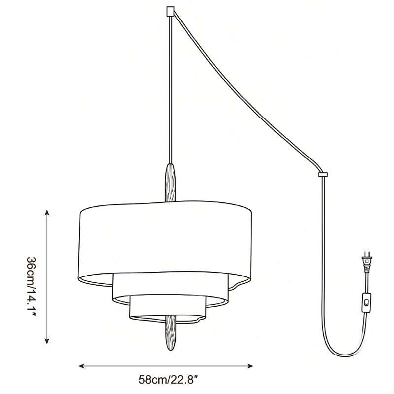 Raphia Plug In Pendant Light — product view 6