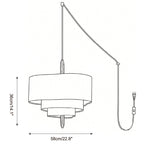 Raphia Plug In Pendant Light — product view 6